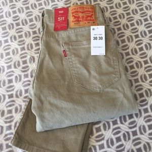 Men's Levi's 511 Slim size 30/30 Khaki Jeans